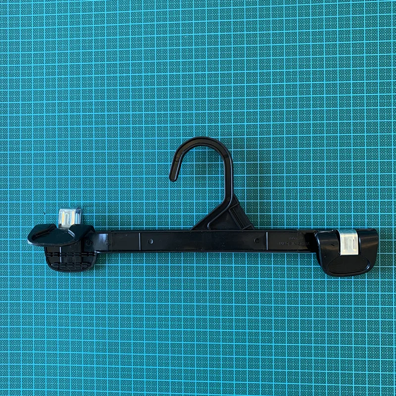 25cm 1001 skirt black clothes push up clip plastic anti-slip pant bottom hanger with sizes