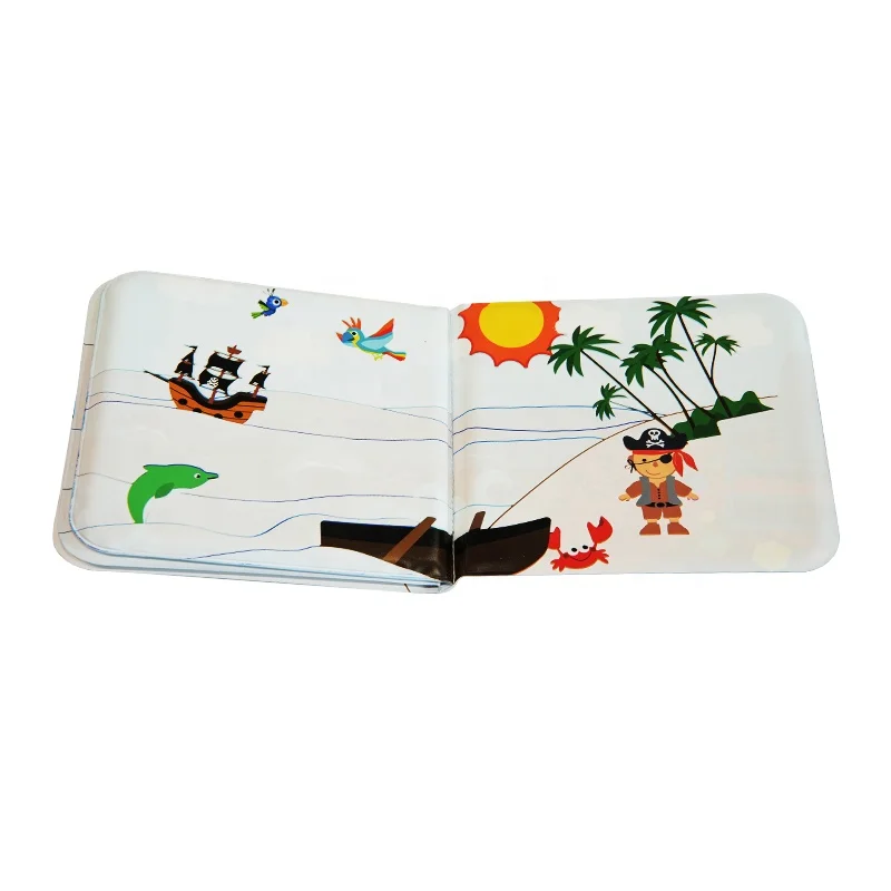 Wholesale Early Educational Change color shower toy eva waterproof bath books for babies child