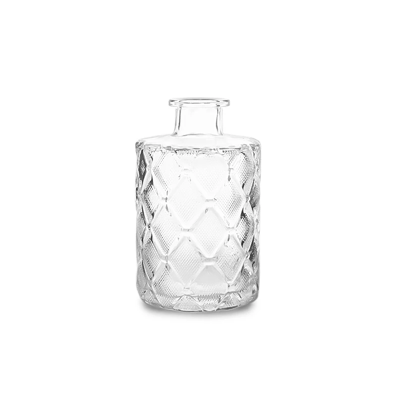 Factory wholesale different types decorative small clear glass vases