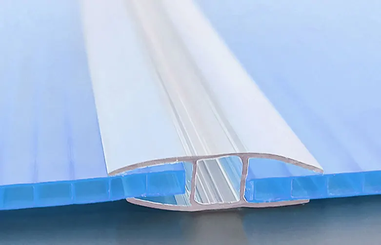 H profile shape U profile PC connector connection joint for polycarbonate pc sheet accessories with colors