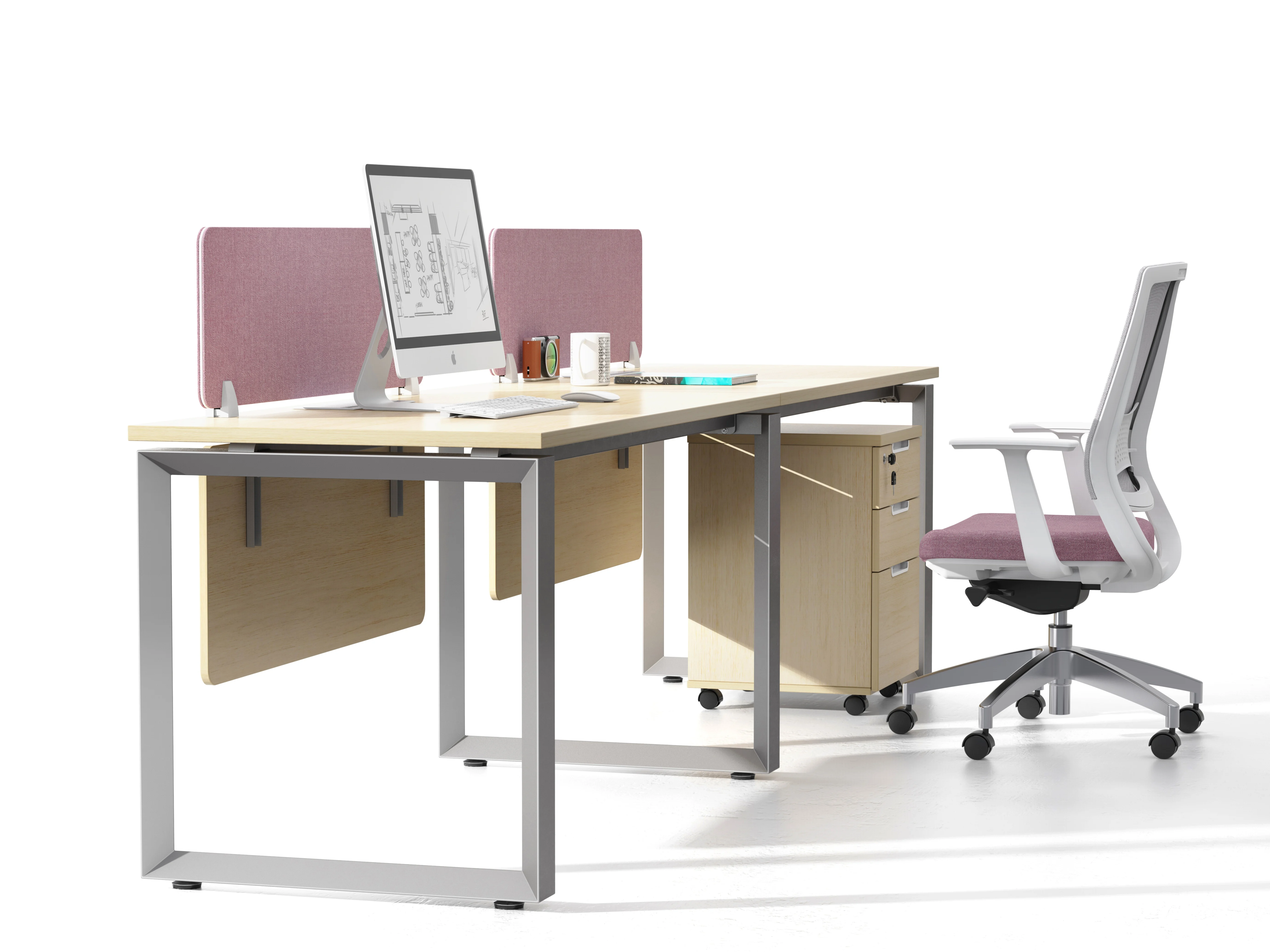 Modern office furniture manager workstations modular desk table partition office workstations staff table metal customize frame