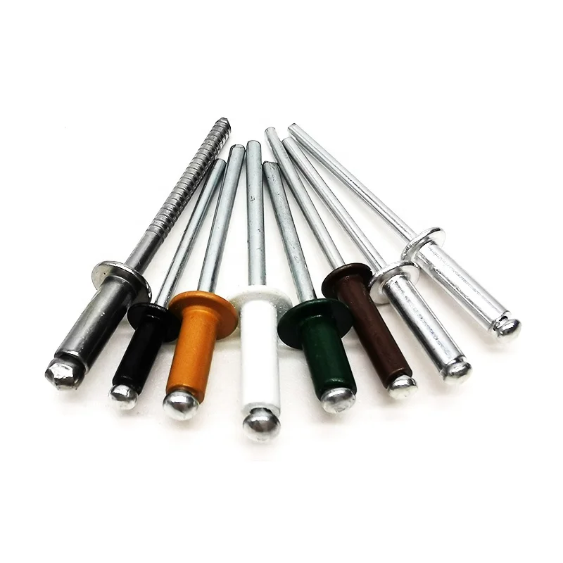 manufacture aluminum/steel blind rivet m 4 x 12 13 mm aluminum dome head rivets China