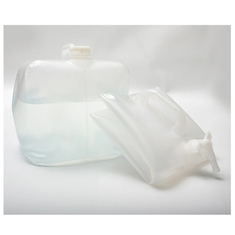 LDPE collapsible water canister outdoor folding water carrier camping portable water container with tap