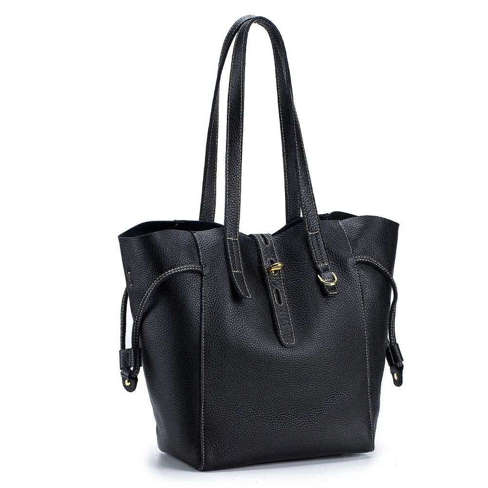 Genuine Leather Trendy Shopping Bags Ladies Luxury Orginal 2022 New Simple Fashion Shoulder Tote Large Woman Handbags