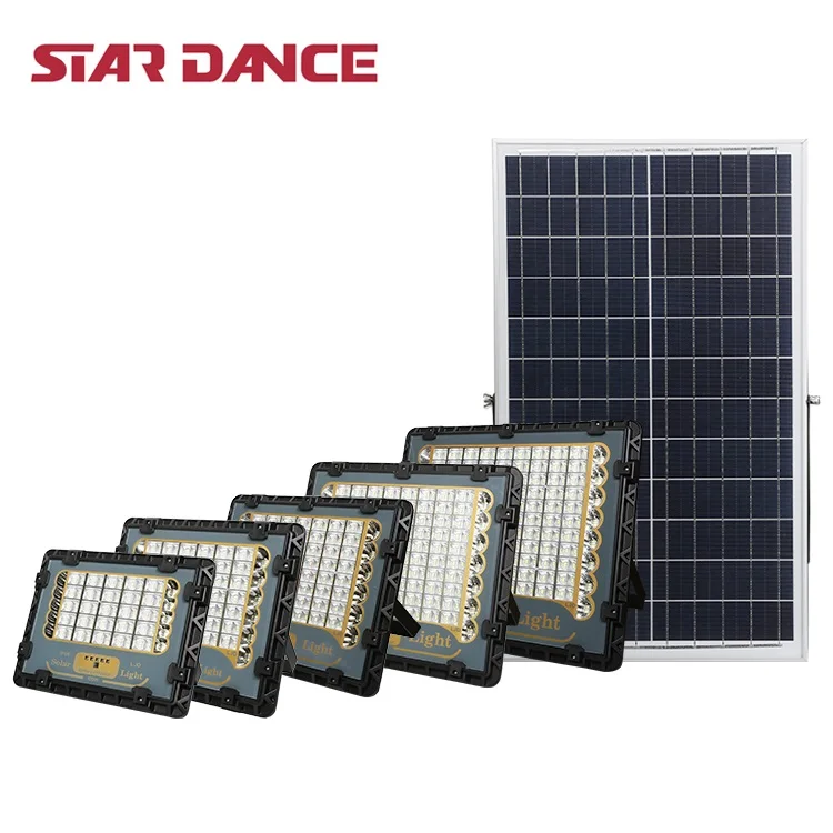 Aluminium Remote Control Outdoor Ip66 Waterproof 100 150 200 300 400 W Solar LED Flood Lamp