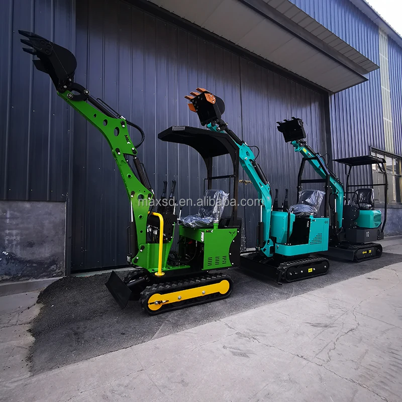 Tracked Excavator 0.8 1 1.2 Ton Small Digger Bagger Pelle Koparka Rups Mini Graafmachine With Telescopic Crawler Side Swing Arm