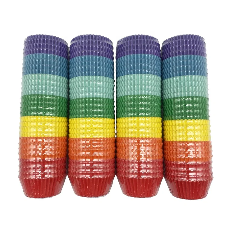 700 pcs Pack Solid Color Muffin Paper Cake Cup Wholesale Cake Base Paper Mold Cake