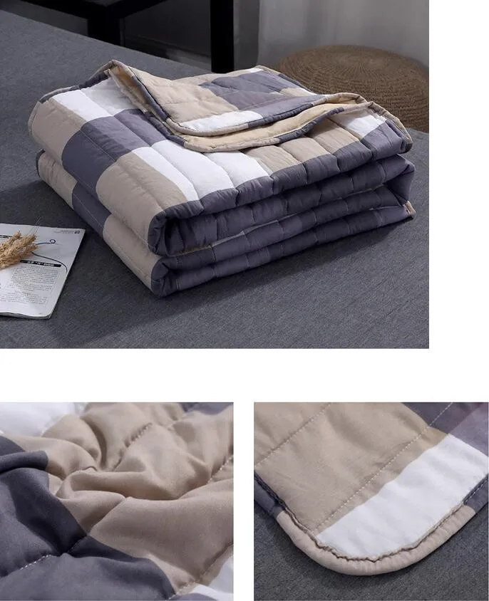 Amazon hot style wholesale washable cotton throw blanket high quality summer comfortable quilted Blanket