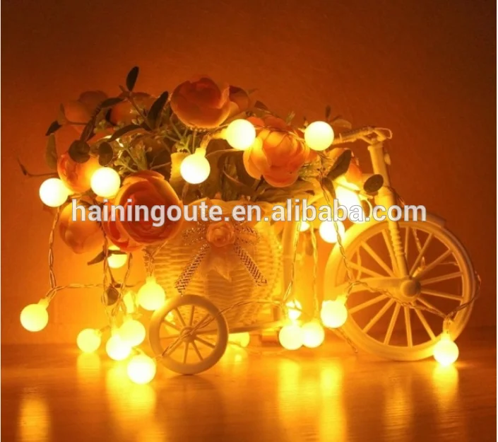 USB/Battery Power LED Ball Garland Lights Fairy String Waterproof Outdoor Lamp Christmas Holiday Wedding Party Lights Decoration