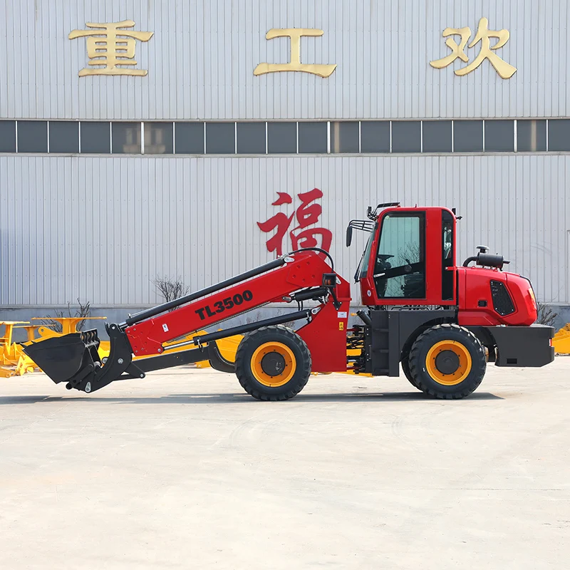 Factory price ce telescopic loader 1t 2t articulated telescopic mini loader