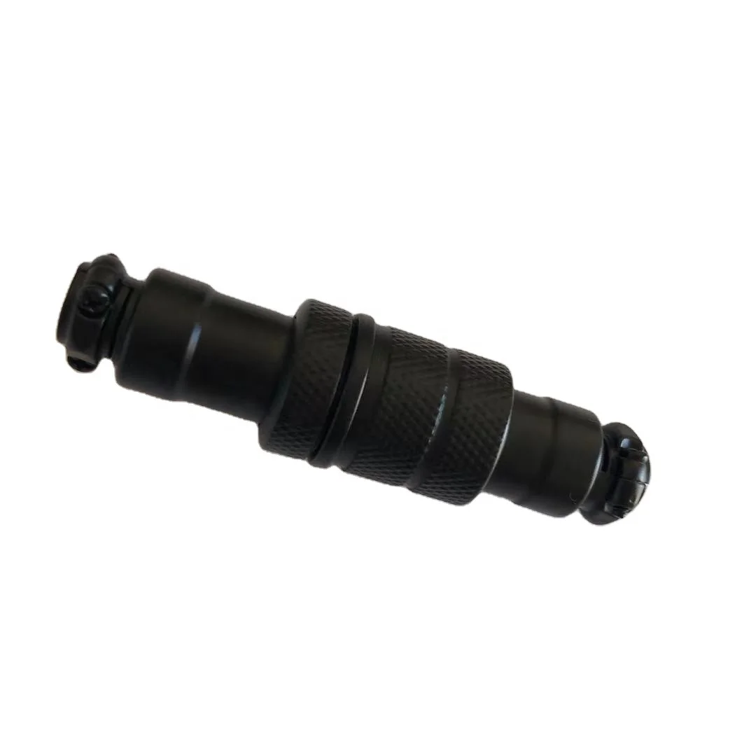 Mechanical Keyboard Coiling Color Coated Detachable matte black  spray paint GX12 GX16 4  5pin aviator Connector