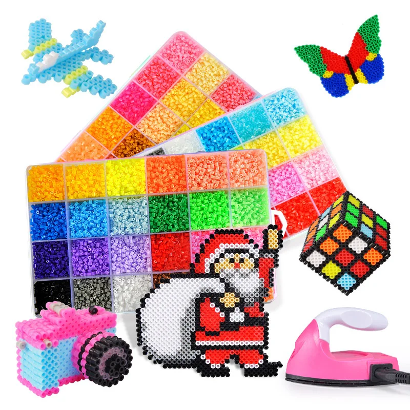 Hot Selling Products Diy Creative Toys Custom Made Plastic Beads  Educational 5mm Mini Perler Fuse Beads Kids Gifts