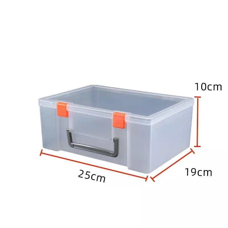 Transparent Plastic PP Empty Boxes Lattice Jewelry Parts DIY Toy Storage Boxes