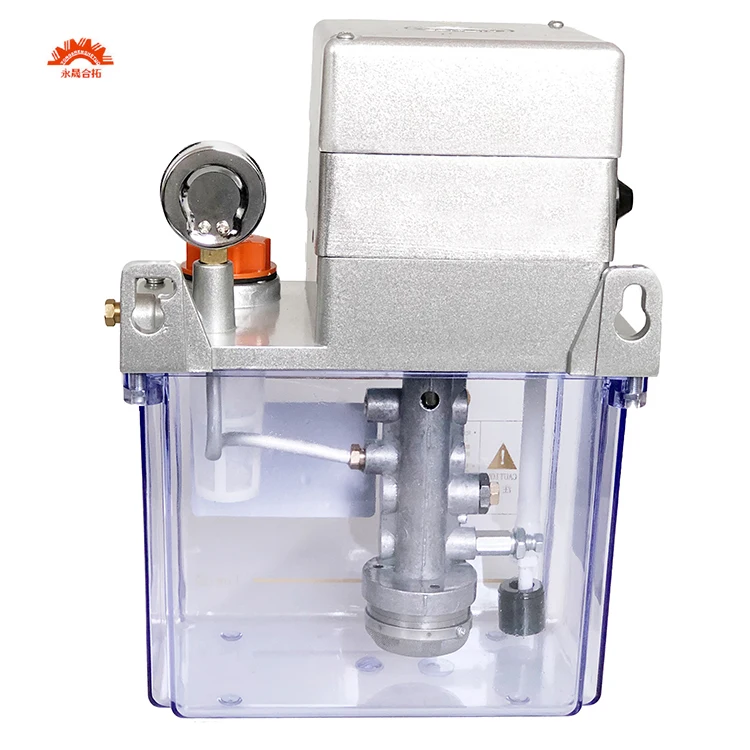 Electric Oil Pump Digital Display With Pressure Alarm Thin Oil Lubricator Gear Oiler For CNC Machine Centralized Lubricating