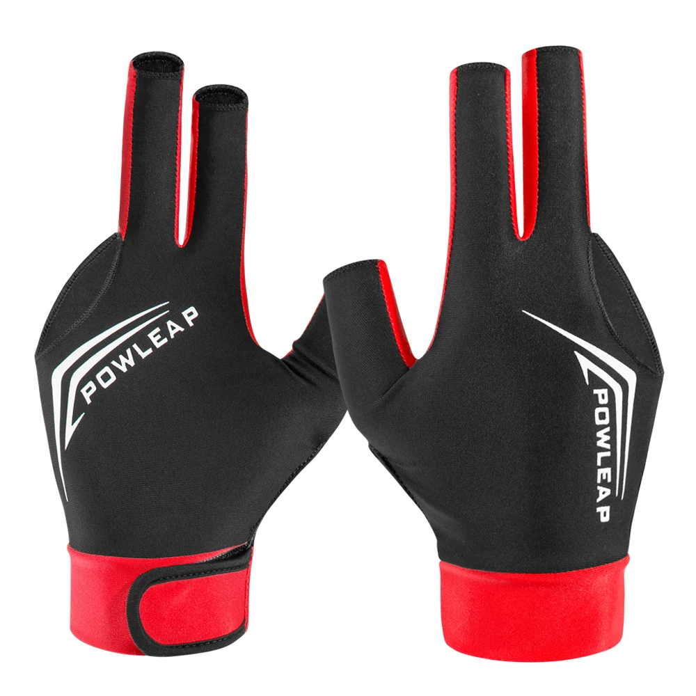 OEM ODM Billiard Accessory Snooker Pool Cue Three Finger Billiard Gloves For Left Hand And Right Hands