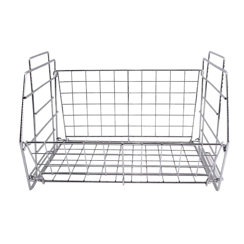 China Factory Production Holder Wire Baskets Storage Basket With Handle Folding And Stackable Rack