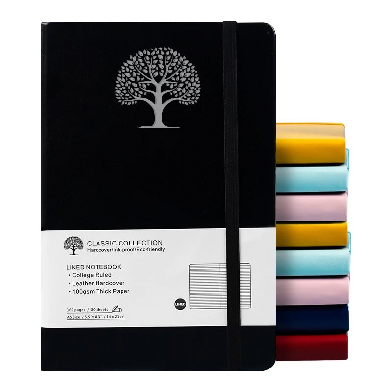 Printed Custom  Dairy Journal  A5 Notebook Meeting Luxury Business  Vintage Custom  Pu Leather For School