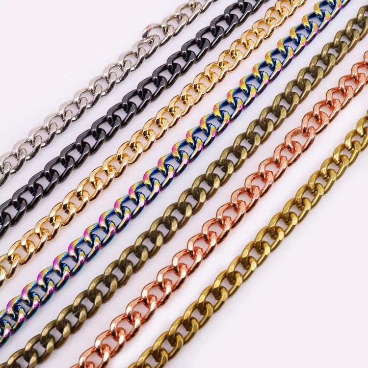 Cheap price heavy duty chain link fencing galvanized Metal handbag chain 	Bag chain strap