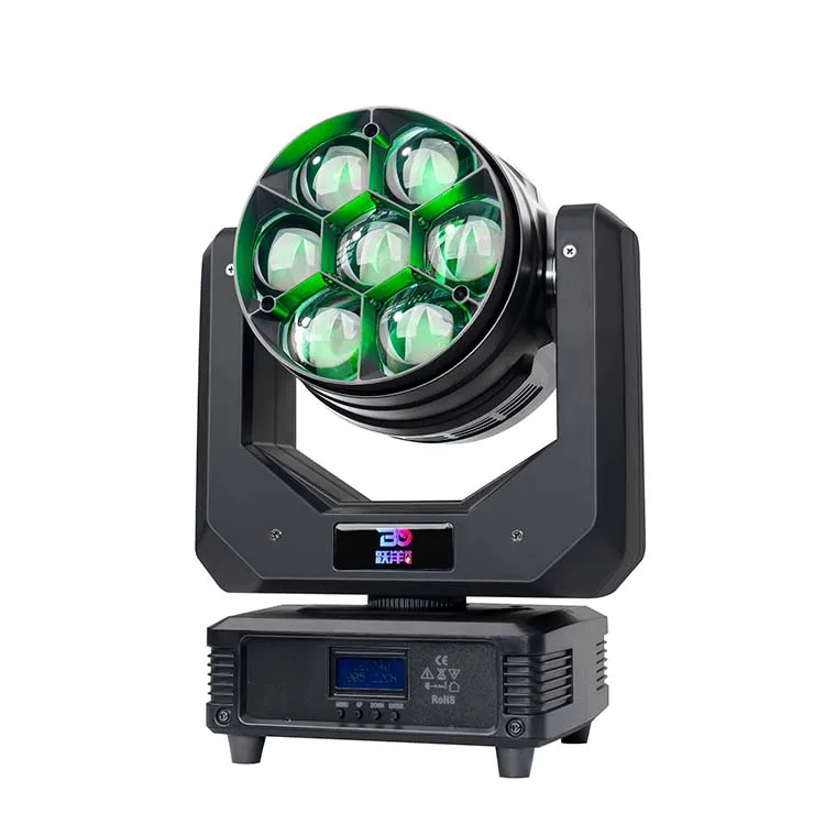 740Z 7*40W LED RGBW Beaming White Sound Activated Master-slave Control Stage Light Effect for Wedding DJ Show Concert Bar Party