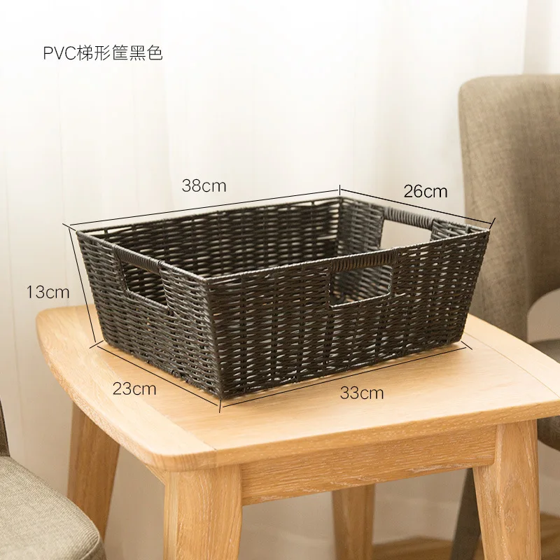 Hot Selling Rattan Weaving Bread Fruit Vegetable Egg Basket Picnic Storage Rattan Basket With Handle