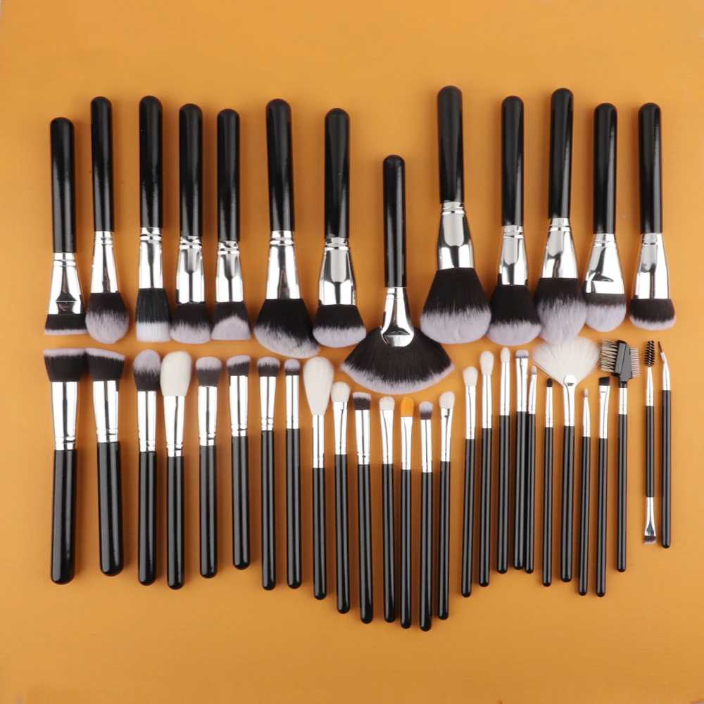 FEIYAN Роскошные веганские высококачественные синтетические волосы оптом с индивидуальным логотипом профессиональная частная этикетка набор кистей из 40 предметов