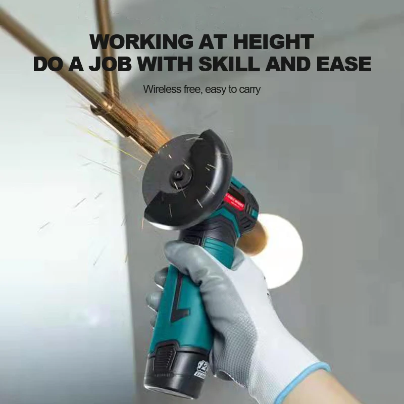 COOFIX Portable Electric Angle Grinder Cordless Angle Grinder Power Tools For Cutting