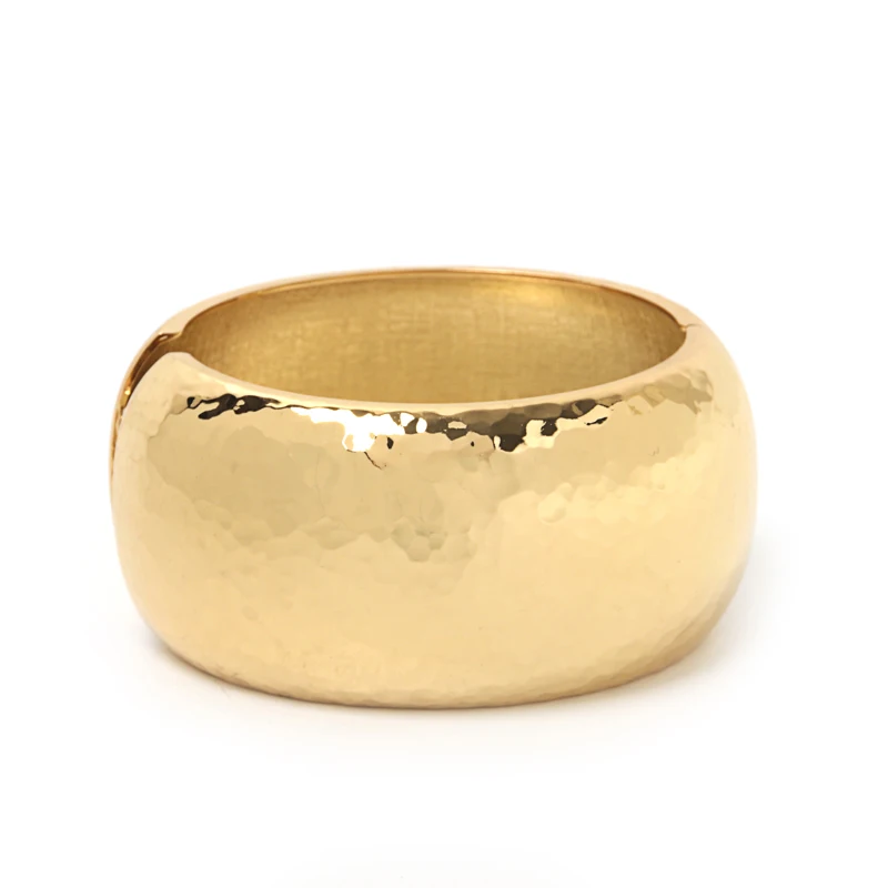 Europe and America Classic Drum Shaped Faceted Spring Opening Wide Side Bracelet Foreign Trade Hot Sale Alloy Bracelet Wh