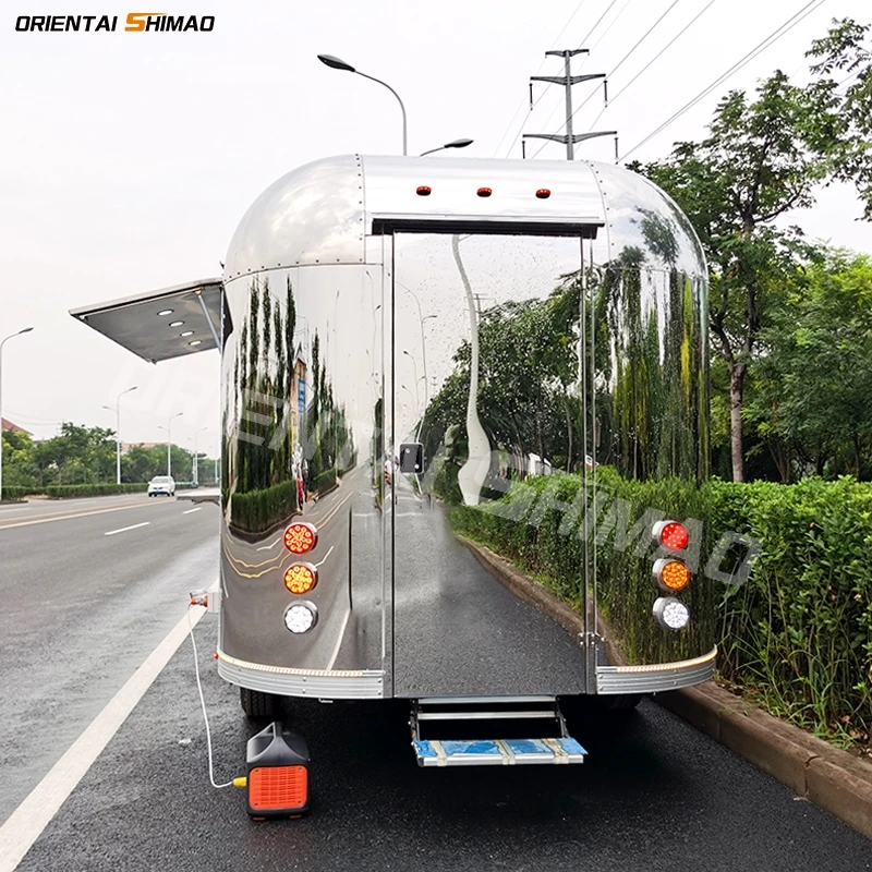 Oriental shimao mobile street fast food vending trailer food truck