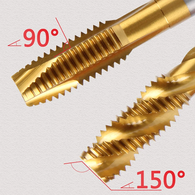 M35 spiral compound tap chamfering tapping bit for hexagonal shank drilling and chamfering trimachine