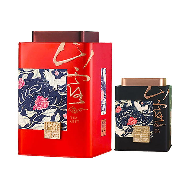 Custom Size Rectangular Chocolate Gift Packaging Hinged Lid Mint Plain Sardine Fishes Crazy Ribbon Metal Soap Hinged Tin Box