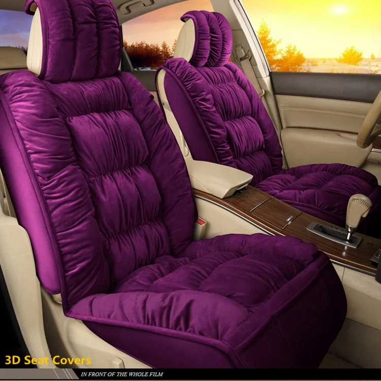 Quick Shipping 3D Cotton Velvet Universal Winter Car Seat Covers