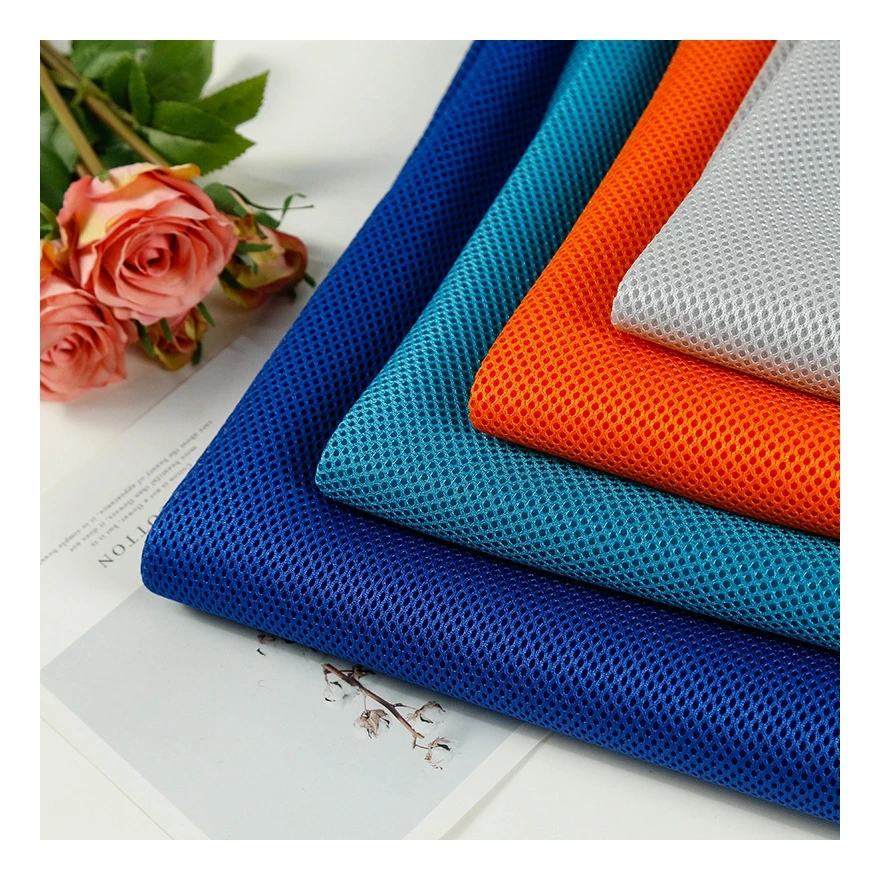 
2021 Wholesale Knitting Polyester 3D Air Space Sandwich Mesh Fabric 