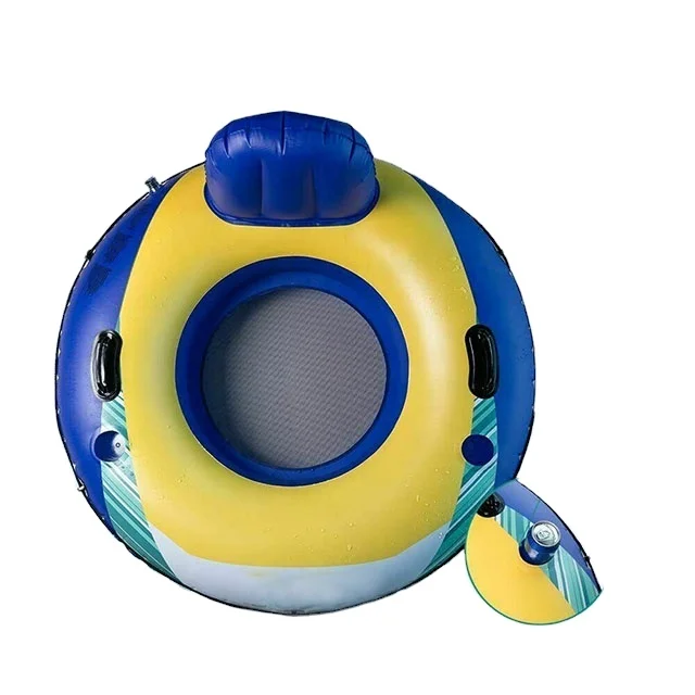 Inflatable Pool River Raft Tube with Cup Holders Vinyl Set Customized Adult Logo Packing Combo Printing Material People Origin