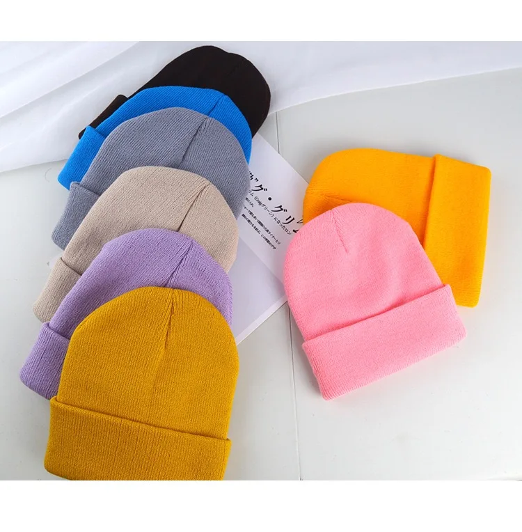 2024 New Unisex Fashion Beanies Multi Color Beanie Winter Knitted Hat For Men And Women