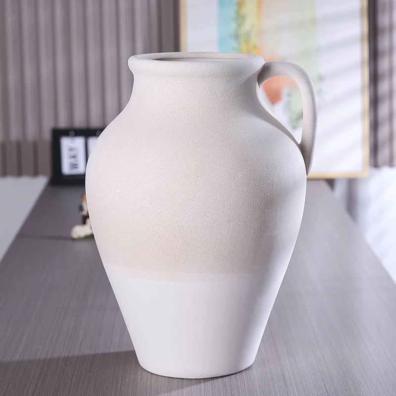 Decorative living room  flower vase modern custom large size ceramic vase for home decor