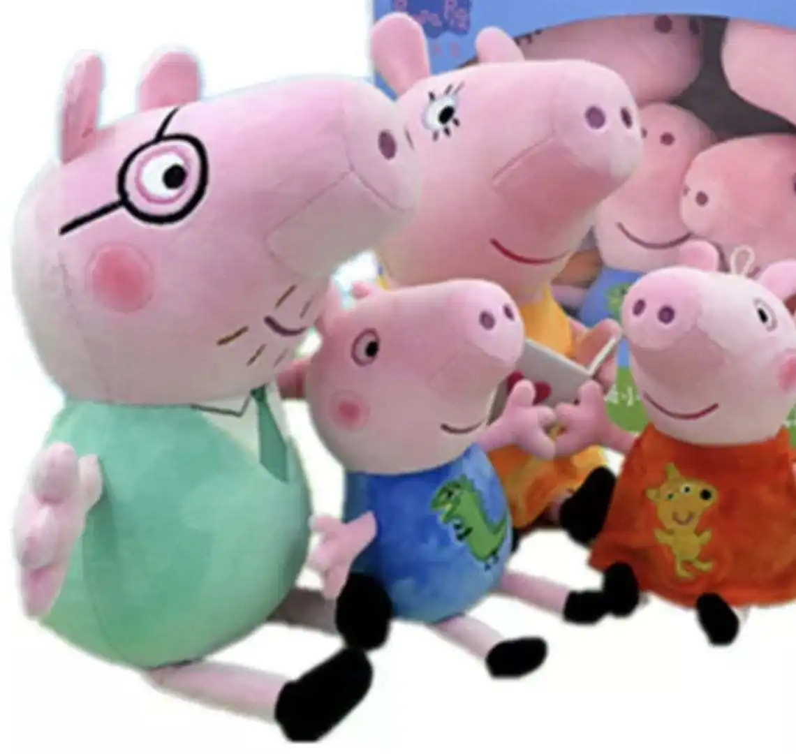 
Peppa Pig Plush Toy Peppa Doll A Family of Four PeppaPig New George Peppa Doll 