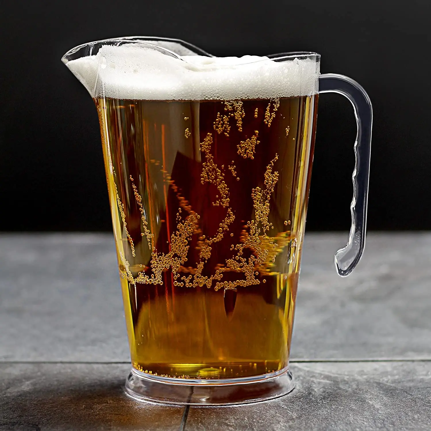 Recyclable Hard Plastic Stackable Plastic Jugs Ice Beer Pitchers With Custom Logo Printed