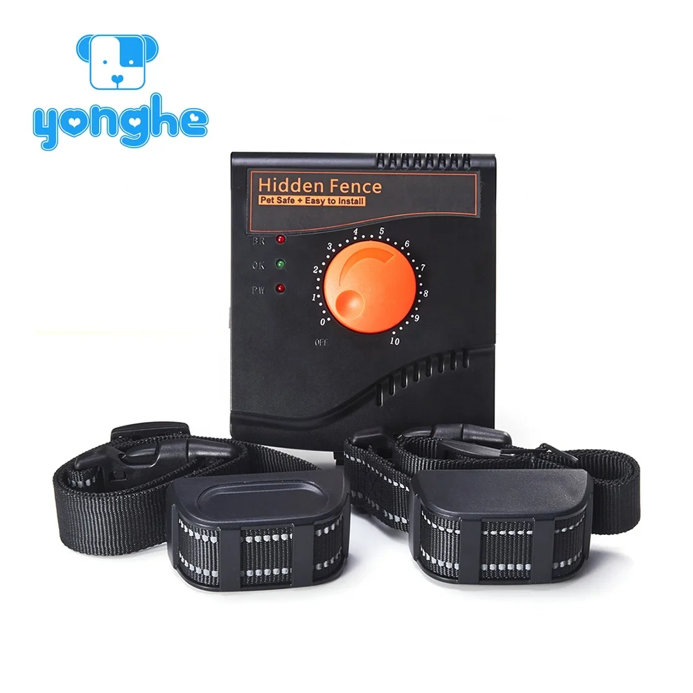 2022 Yonghe Upgrade Boundary Control Underground Electric 2 Dog Fence with Shock Training Collar