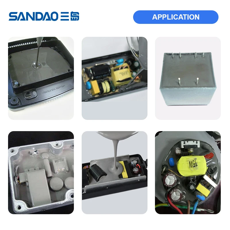 Cheap SD6105 Two Components Thermal Conductive Potting Compound Adhesives AB Glue for LED Power Circuit Board