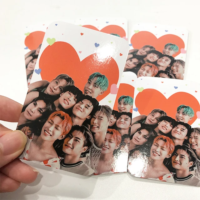 Wholesale custom hot sale photo pattern printing kpop event paper cards photocards
