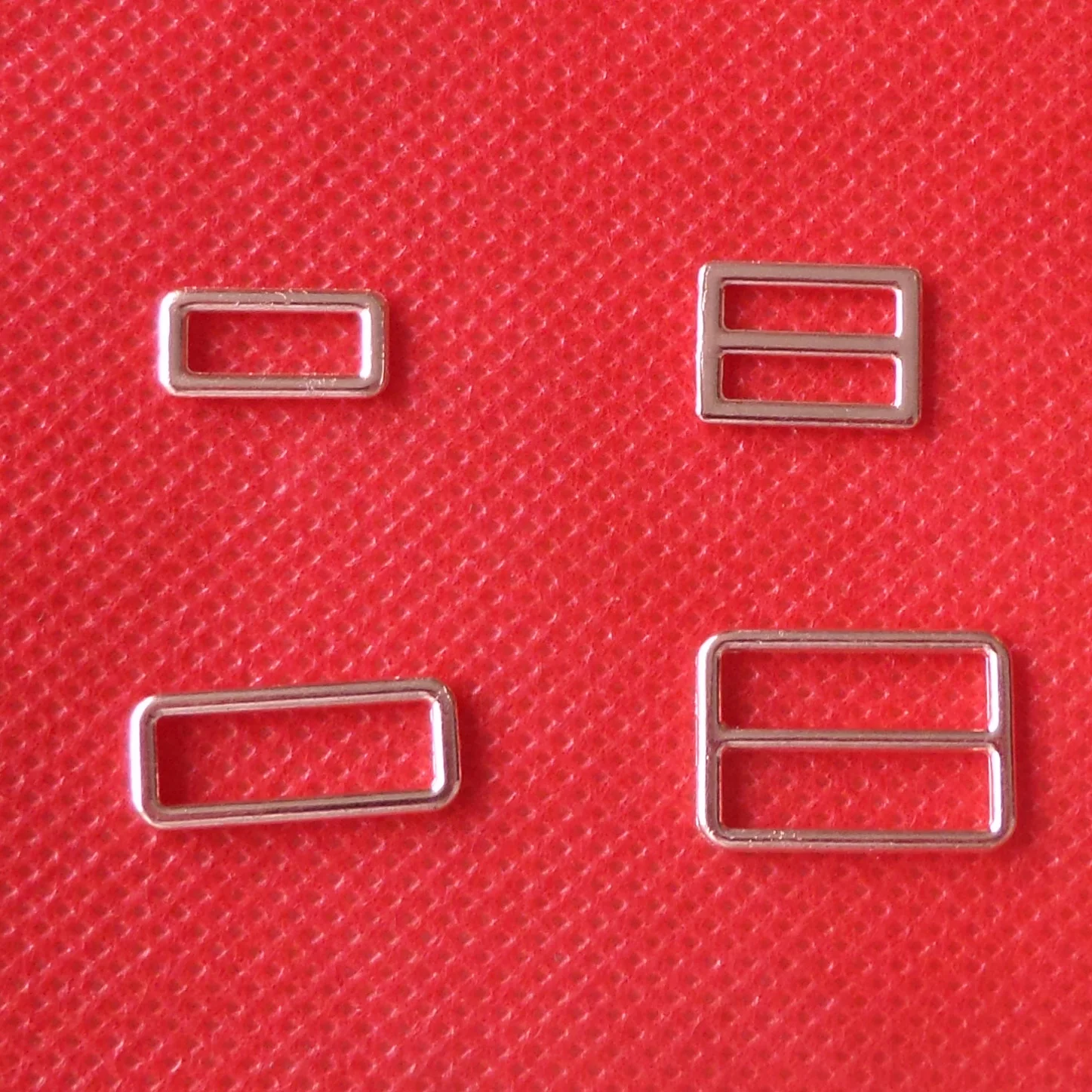 6-30mm custom color coated iron bra ring and slider