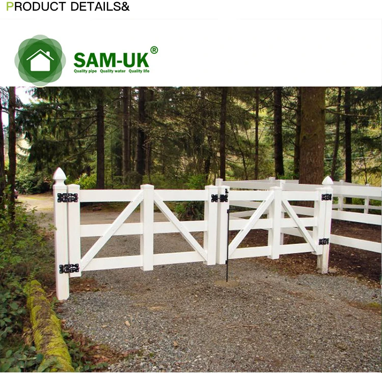 Sam-uk Лидер продаж садовый садоводческий анти-УФ КОРРОЗИОННЫЙ дверной забор с ПВХ покрытием решетки и ворота пластиковые экологически чистые
