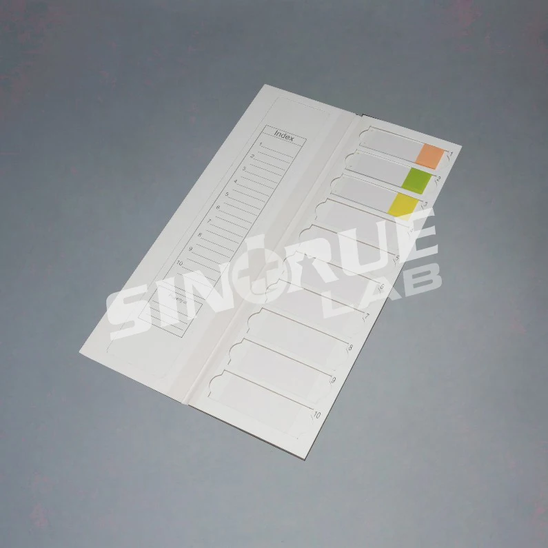 Microscope Slides Tray and Wallet with Lid and Dividers for 10 pieces slides