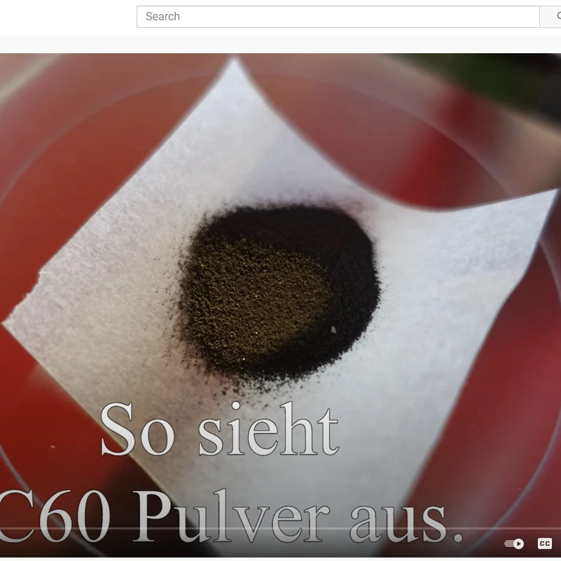 Порошок fullerene c60 высокой степени очистки, 99.9%, китайский производитель.