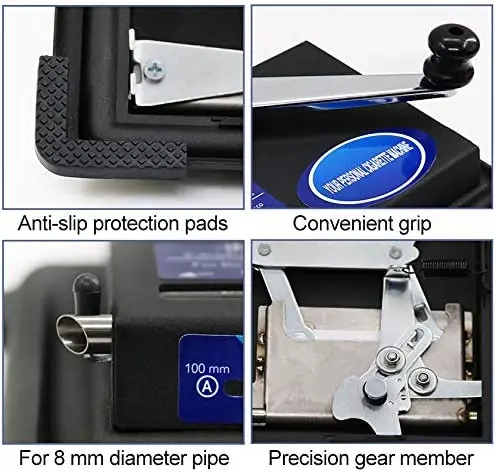 , Tobacco Hand Operation Injector Maker Roll Your Own Cigarettes Machine, 100mm, Regular Tubes, King Size (Black)