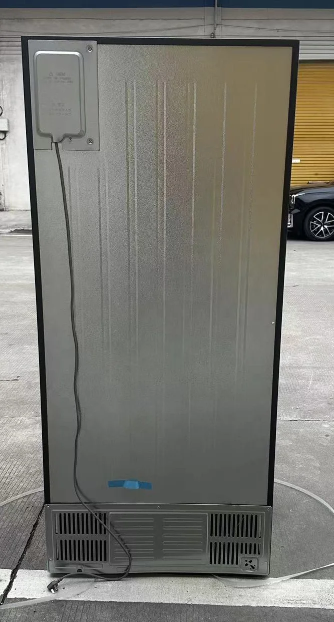 French Cross Open Door Refrigerator Black Inverter Plastic Compressor Air Cooling Free Spare Parts Geladeiras Frost Free Em Inox