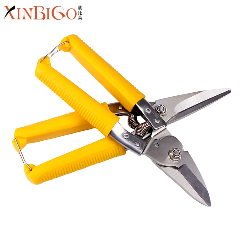 Amazon hot sale professional high hardness aviation tin snips multi-purpose electrician cable wire cutting scissors