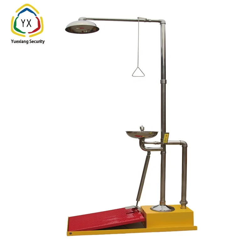 explosion proof cable heated freeze-resistant combination safety shower and eye wash station