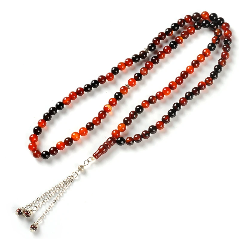YS270 Manufacturers 99 Beads Allah Rosary Lebanon Gemstone Necklace Muslim Beads Turkish Accessories Prayer Beads