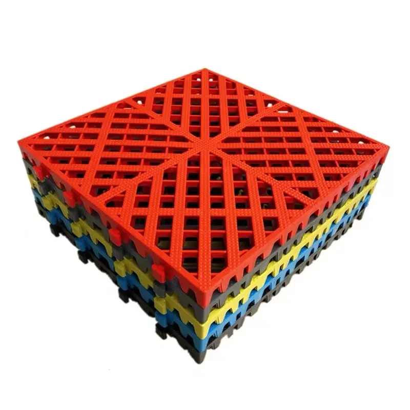 Car wash room plastic floor tiles Garage floor tile splicing grille